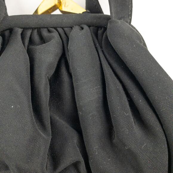 J. R. Julius Resnick Vintage Black Purse Bag Satin Coin Purse Womens One Size - Picture 3 of 16